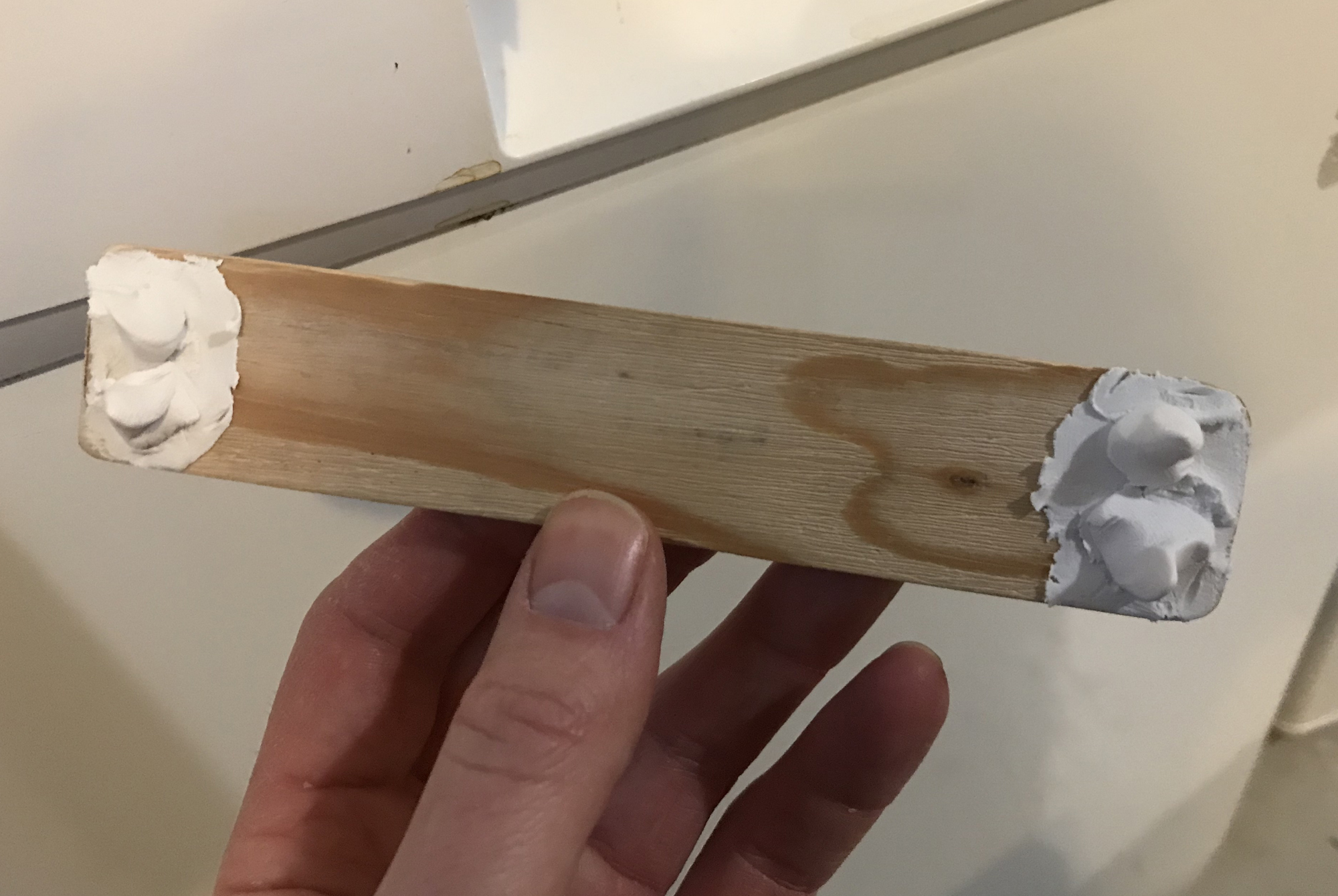 Sugru on the wood